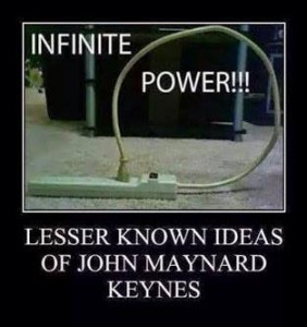 sja Keynesianism as power cord plugged into itself 140908 10378916_10152532266852226_2233470244975347369_n